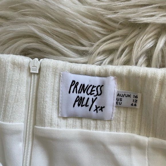 PRINCESS POLLY Human Movement White Mini Skirt - Picture 5 of 5